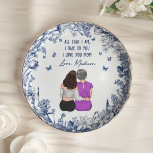All That I Am, I Owe To You - Personalized Jewelry Dish