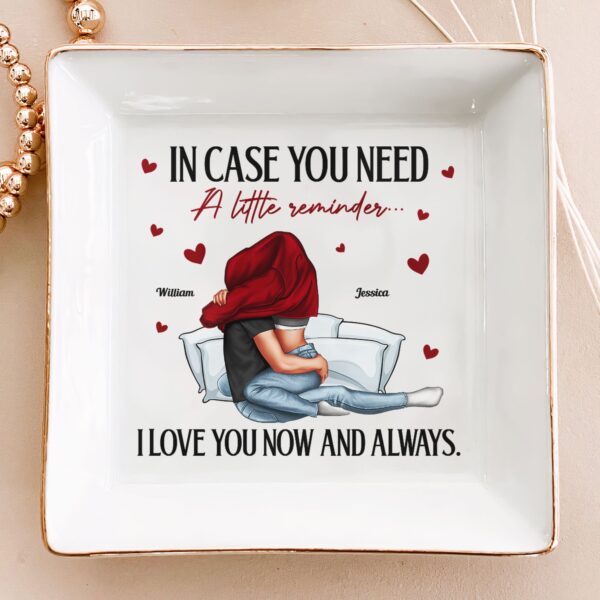 Anniversary Gifts For Women I Love You Now & Always - Personalized Jewelry Dish - Image 2