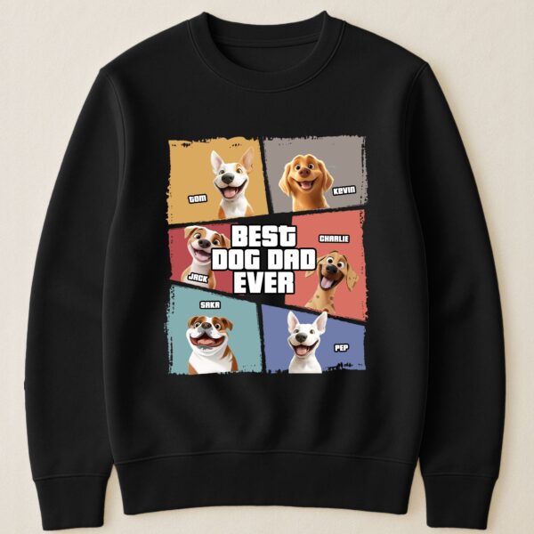 Best Dog Dad Ever New Version - Personalized Shirt - Image 3