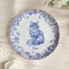 Cat Lover Toile De Jouy Style - Personalized Jewelry Dish