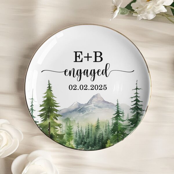 Couple Name Wedding Gift Anniversary Gift- Personalized Jewelry Dish - Image 2