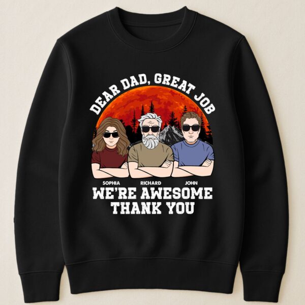Dad We Are Awesome Thank You - Personalized Shirt - Image 3