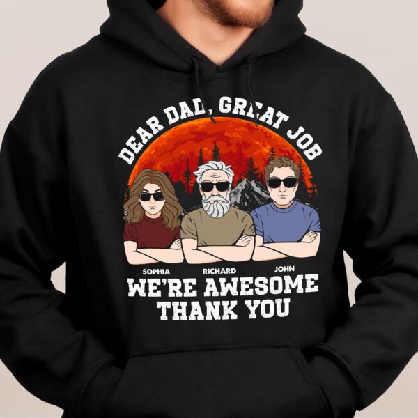Dad We Are Awesome Thank You - Personalized Shirt - Image 6