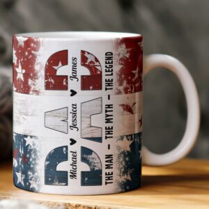 Dad. The Man. The Myth. The Legend - Personalized Mug