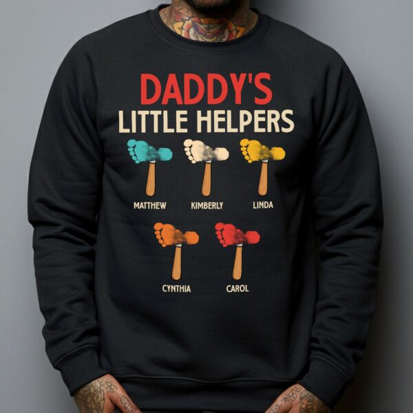 Daddy's Little Helpers Custom Kids Name - Personalized Shirt - Image 5
