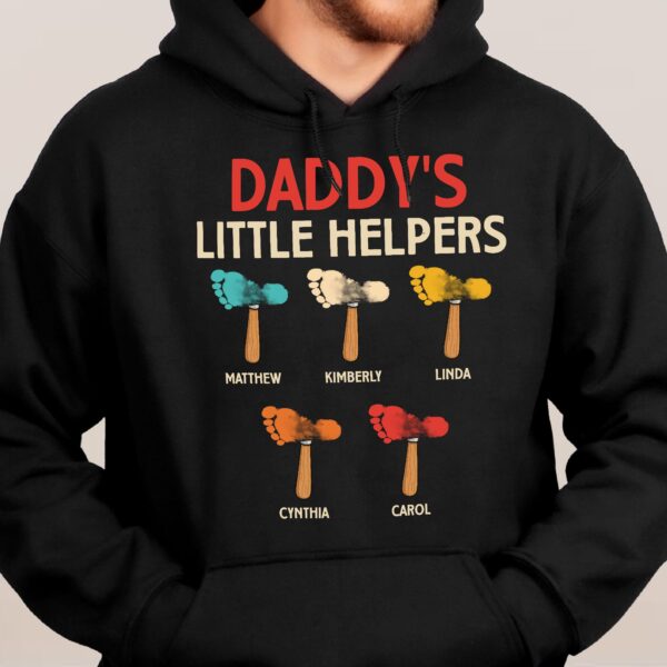 Daddy's Little Helpers Custom Kids Name - Personalized Shirt - Image 7