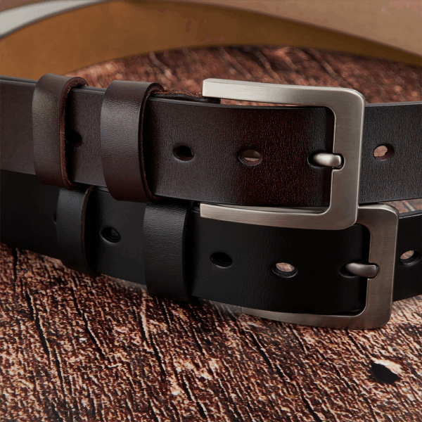 Daddy's Little Sh*Ts Funny Father's Day Gifts - Personalized Engraved Leather Belt - Image 6
