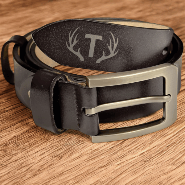 Forget Father's Day We Love You Every Day - Personalized Engraved Leather Belt - Image 2