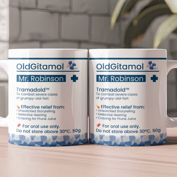 Funny Mug - Retirement Pill Prescription - Gifts For Coworkers, Friends, Boss - Personalized Mug