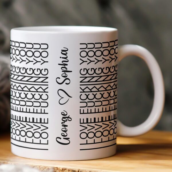 I Love F-king You Funny Couple Gift - Personalized Mug