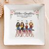 Mother And Daughters Best Friends From The Heart - Personalized Jewelry Dish