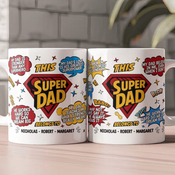 My Dad Is Stronger Than Any Superhero - Personalized Mug