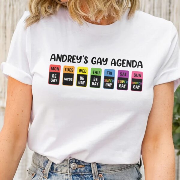 The Gay Agenda - Personalized Shirt - Image 2
