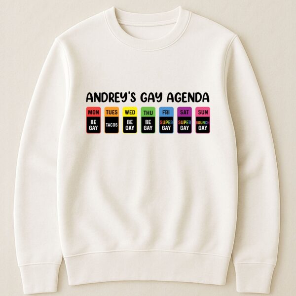 The Gay Agenda - Personalized Shirt - Image 4