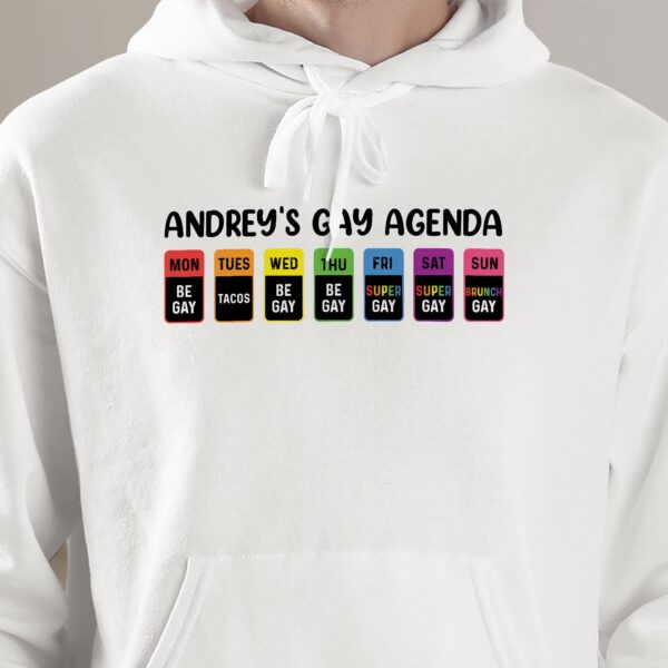 The Gay Agenda - Personalized Shirt - Image 7