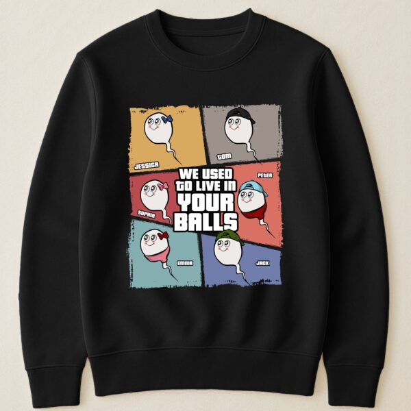 We Used To Live In Your Balls - Personalized Shirt - Image 3