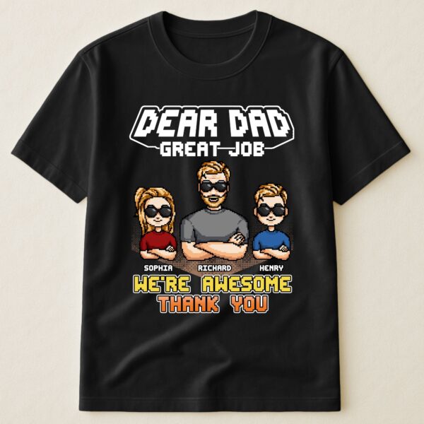 We're Awesome Dad - Personalized Shirt