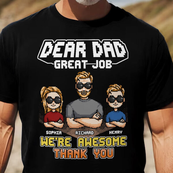 We're Awesome Dad - Personalized Shirt - Image 2