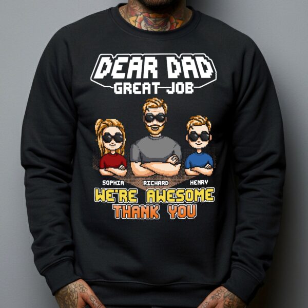 We're Awesome Dad - Personalized Shirt - Image 4