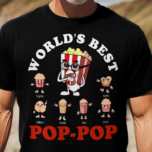 World's Best Pop-Pop - Personalized Shirt - Image 2